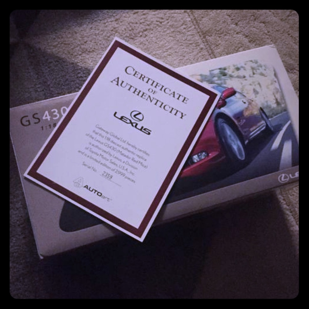Lexus gs430 collectible car